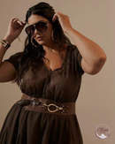 Vestido Olivia Caramelo | ClosetPlusSize