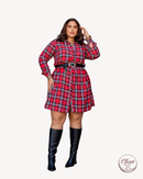 Vestido Xadrez Flanelado | ClosetPlusSize