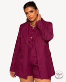 Conjunto Mariza Blazer Colete e Short | ClosetPlusSize