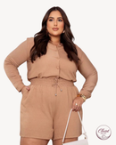 Conjunto Liso Bege | ClosetPlusSize