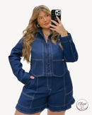 Camisa Jeans com Elastano | ClosetPlusSize