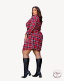 Vestido Xadrez Flanelado | ClosetPlusSize