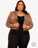 Jaqueta Castellane Onça | ClosetPlusSize