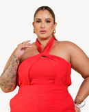 Conjunto Heloisa Saia Short Cherry | ClosetPlusSize