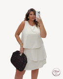 Vestido Macaquinho Brisa de Camadas | ClosetPlusSize