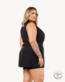 Conjunto Colete e Short Pespontado | ClosetPlusSize