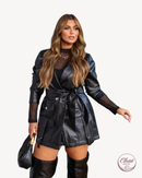 Maxi Blazer Couro | ClosetPlusSize