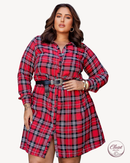 Vestido Xadrez Flanelado | ClosetPlusSize