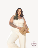 Macacão Antonella Pesponto | ClosetPlusSize