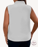 Blusa Manu Ellas Modas Plus Size Decote Cruzada Feminina | ClosetPlusSize