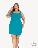 Vestido Aisha sem Manga Lastex  | ClosetPlusSize