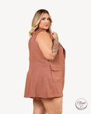 Conjunto Colete e Short Pespontado | ClosetPlusSize