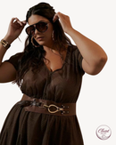 Vestido Olivia Caramelo | ClosetPlusSize